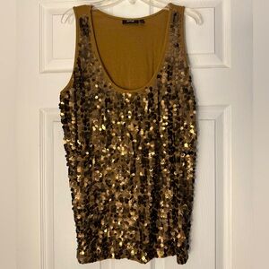Fun, flirty women’s Apt 9 sequin tank top size XL